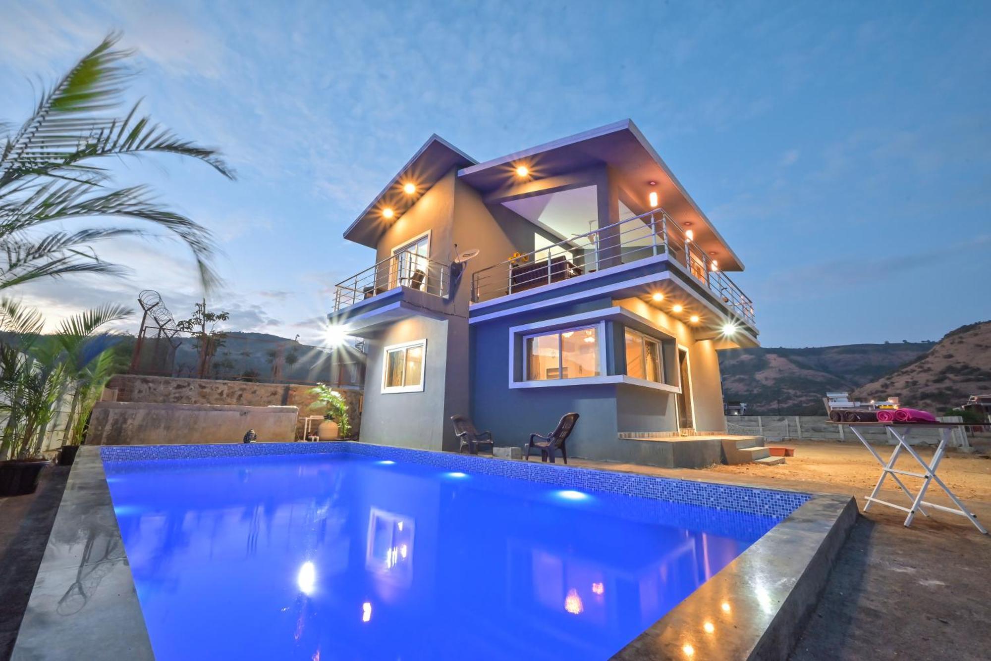 Empyrean Stay II Mirage Villa II Ac II 4Bhk II Largest Pool In Lonavala Li Εξωτερικό φωτογραφία